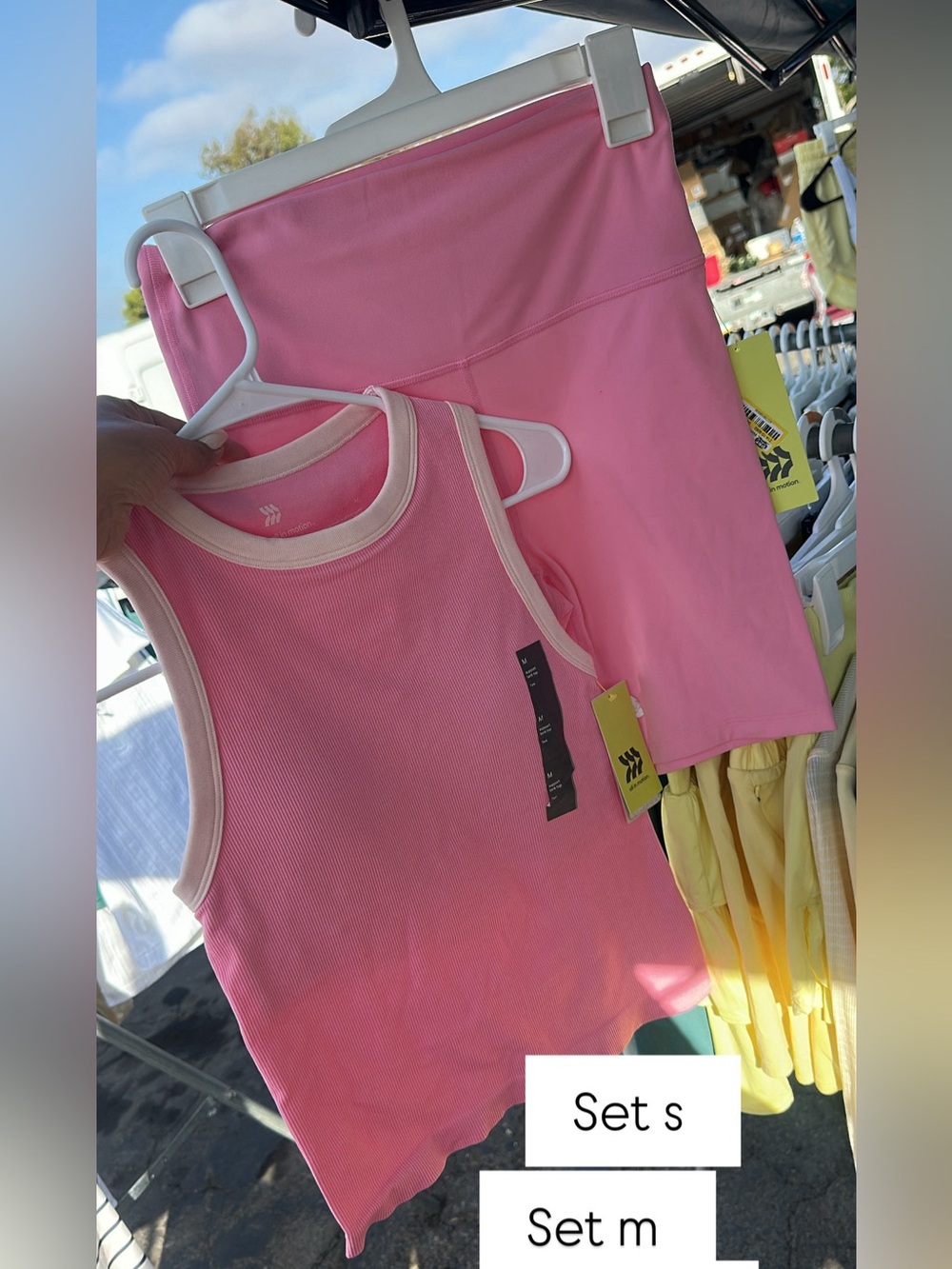 Pink Tank and Skort set ( set small ) ( set m )